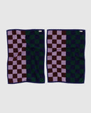 Hand Towel Set of 2 in Jewel Checks from BAGGU