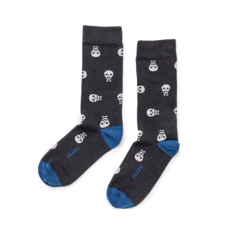 Keep Smiling Socks in Black from Zkano