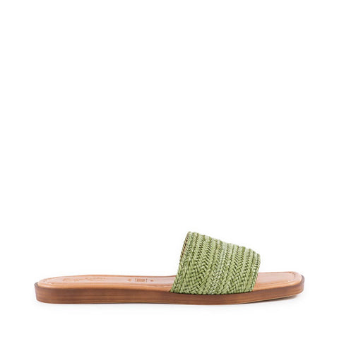 Palms Perfection Sandal in Green from Seychelles