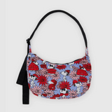 Medium Nylon Crescent Bag in Floral Snoopy from BAGGU