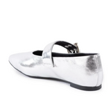 Spinning Around Flat in Silver from BC Footwear