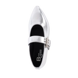 Spinning Around Flat in Silver from BC Footwear