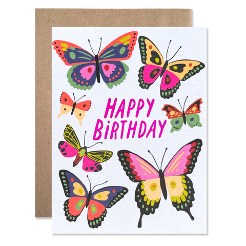 Birthday Butterflies Card from Hartland Cards