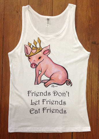 Friends Don't Let Friends Eat Friends Unisex Tank from Cocoally