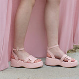 Up In The Clouds Sandal in Pink from BC Footwear