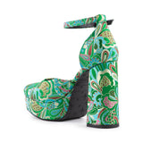 Used To Love You Platform in Green Brocade from BC Footwear
