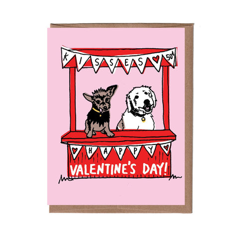 Kissing Booth Valentine's Card from La Familia Green