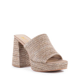 We Found Love Mule in Taupe Raffia from BC Footwear