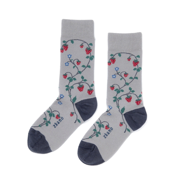 Wild Strawberries Socks in Heather from Zkano