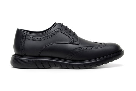 Vegan Men's Shoe, AHIMSA Victor Vegan Leather Black