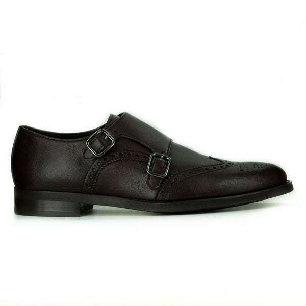 Mateo Monk Strap in Brown from Novacas