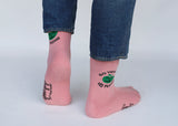 Go Vegan? Yes Please Socks in Pink from Good Guys