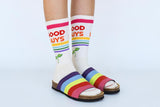 Go Vegan Socks in Rainbow from Good Guys