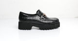 HK-2 Loafer in Black Croc from Intentionally Blank