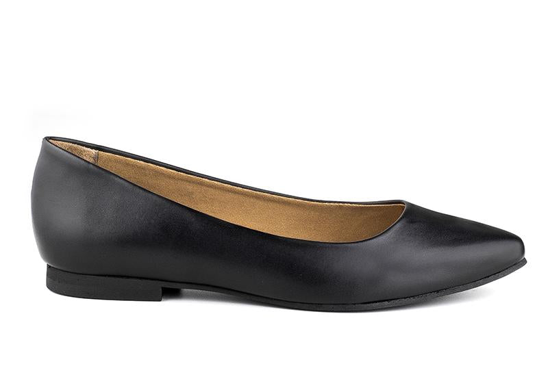 バレエシューズ DIANA Flat Shoes Diana Flats in Black Matte from Ahimsa – MooShoes