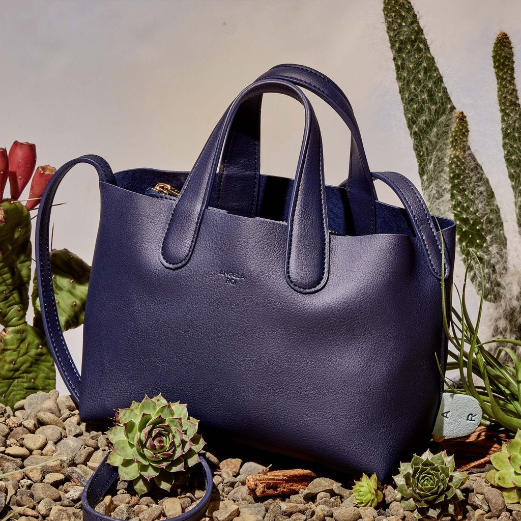 Cacta Small Tote in Navy from Angela Roi