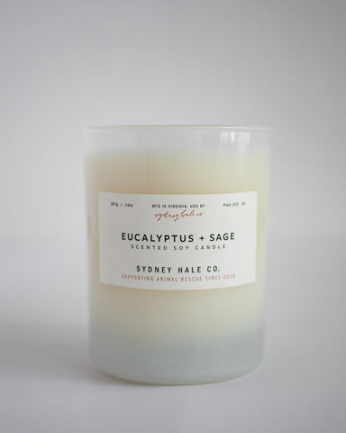 Eucalyptus + Sage Soy Candle from Sydney Hale