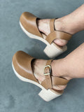 PREORDER: Pepper Clog in Camel from Novacas