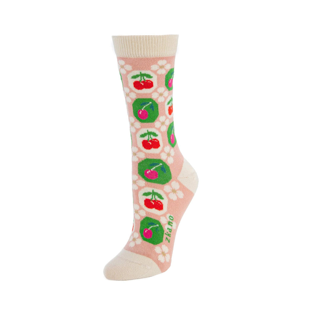 Cherry Bomb Socks in Blush from Zkano